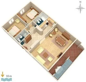 Luxury Ciovo Sleeps 17, Infinity Pool, Seafront Willa *